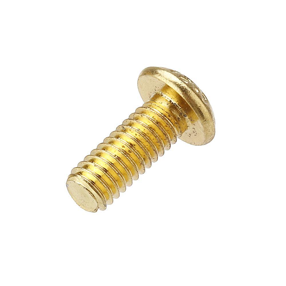 Suleve™ M2.5AH1 50Pcs Titanium Plated M2.5 Hex Socket Button Head Screws Alloy Steel 12.9 Grade Screw Bolt 5-14mm - MRSLM