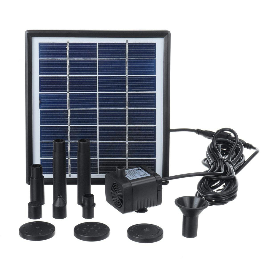 2W Solar Fountain Submersible Solar Water Pump Garden Fountain Submersible Pump with Suckers - MRSLM