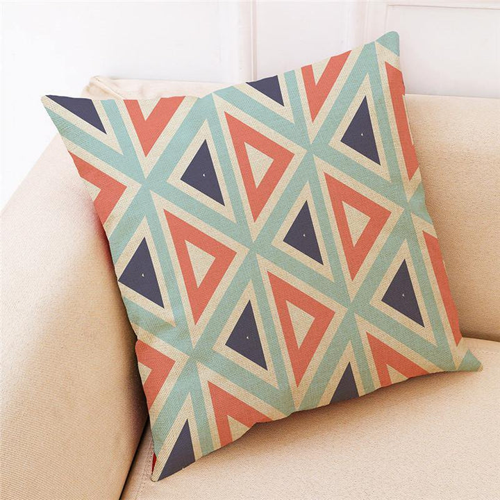 Linen Pillowcase Square Sofa Car Decoration Cushion Cover Pillow Case - MRSLM