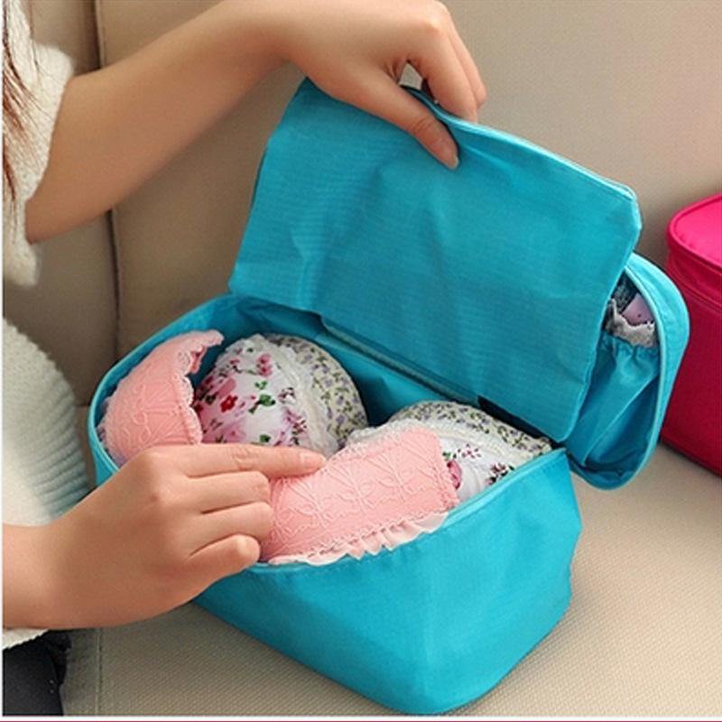 Travel Multi-function Underwear Storage Bag Bra Finishing Package Cosmetic Bag Wash Bag - MRSLM