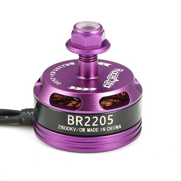 Racerstar Racing Edition 2205 BR2205 2600KV 2-4S Brushless Motor Purple For 220 250 280 RC Drone FPV Racing - MRSLM