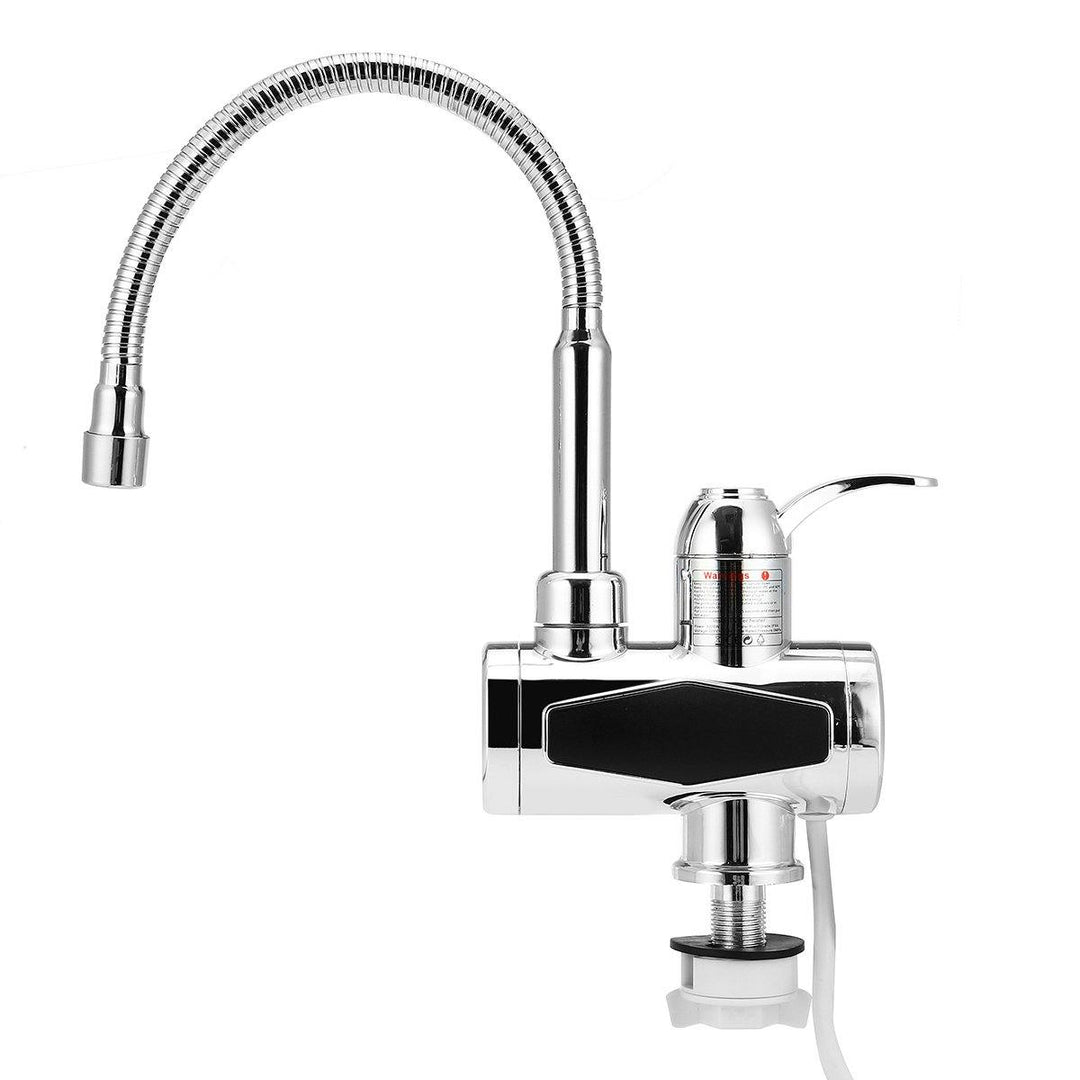 220V Electric Faucet Kitchen Bathroom Faucet Water Heater LED Display - MRSLM