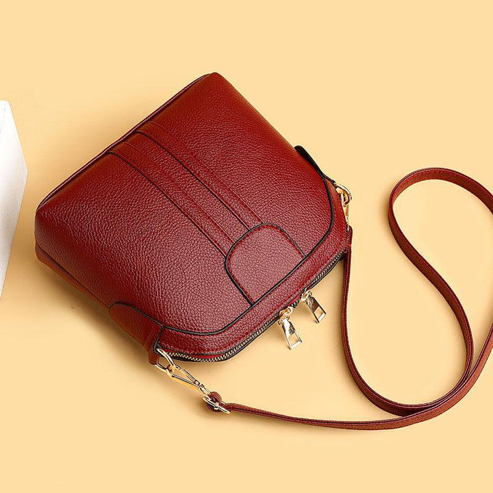 Fashion Shell Soft Leather Crossbody Small Bag - MRSLM