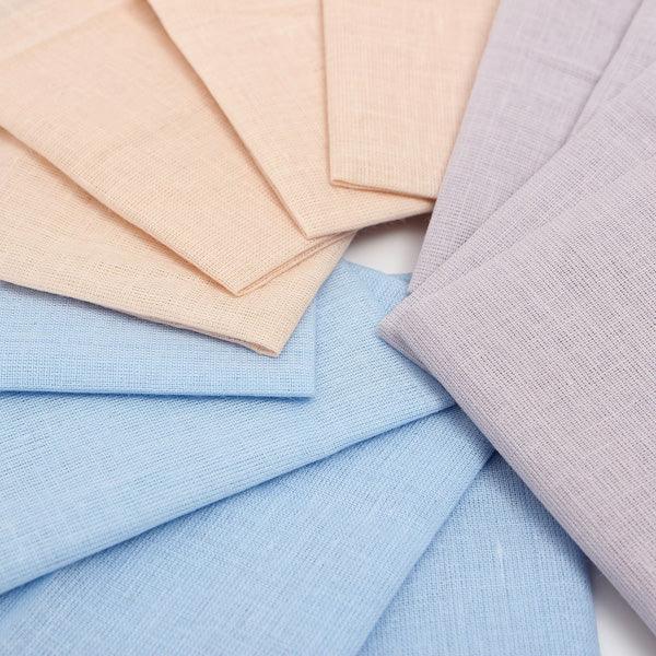 12Pcs Cotton Men Pocket Handkerchief Square Hanky For Wedding Party - MRSLM