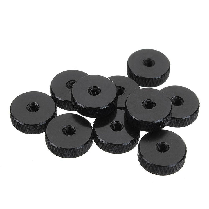 Suleve M3AN11 10Pcs M3 Manual Knurled Thumb Screw Nut Spacer Flat Washer Aluminum Alloy Multicolor - MRSLM