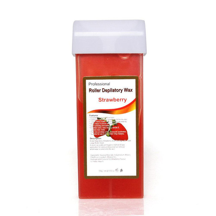 100g Depilatory Wax Cartridge Hair Removal Cream Beeswax Strawberry Rose Honey Hair Removal Wax - MRSLM