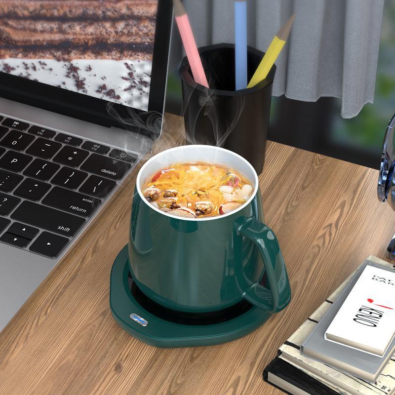 A203 55℃ Constant Temperature Cup Heating Mat 18W Two Gear Electric Tea Warmer 8H Automatic Power Off Protection for Home Office Travel - MRSLM