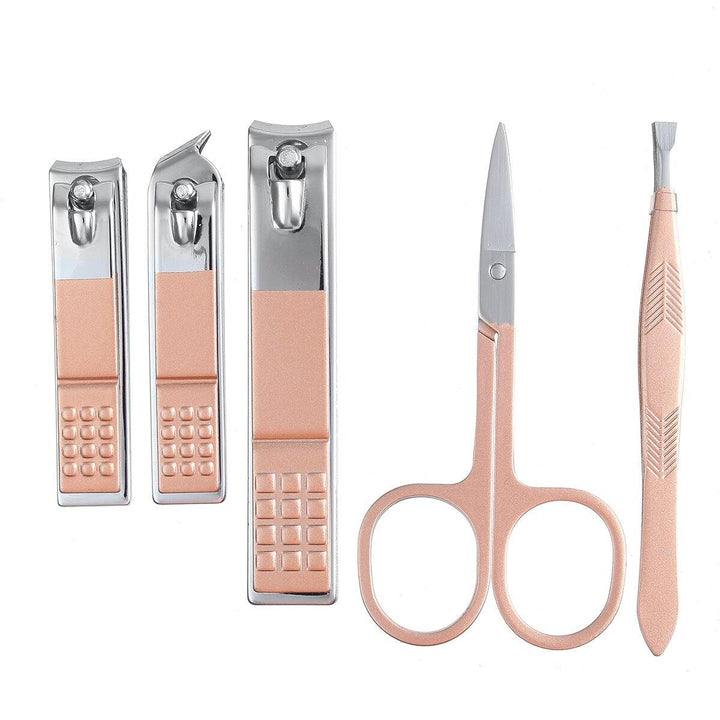 12PCS Stainless Steel Pedicure Nail Clipper Set Professional Manicure Beauty Tools Kit Cuticle Eagle Hook Tweezer - MRSLM