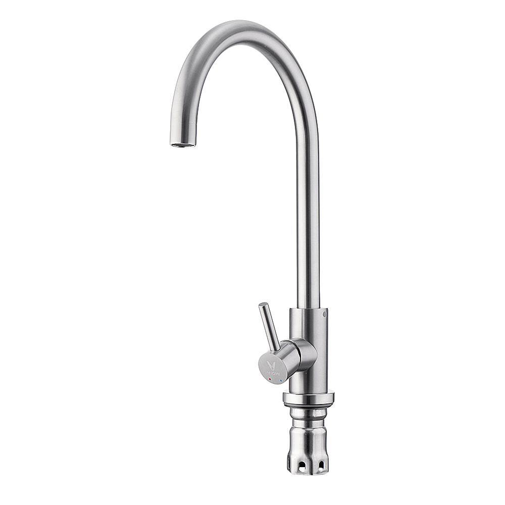 Viomi Stainless Steel Kitchen Basin Sink Faucet Tap 360° Rotation Hot Cold Mixer Tap Single Handle Deck Mount Aerater - MRSLM