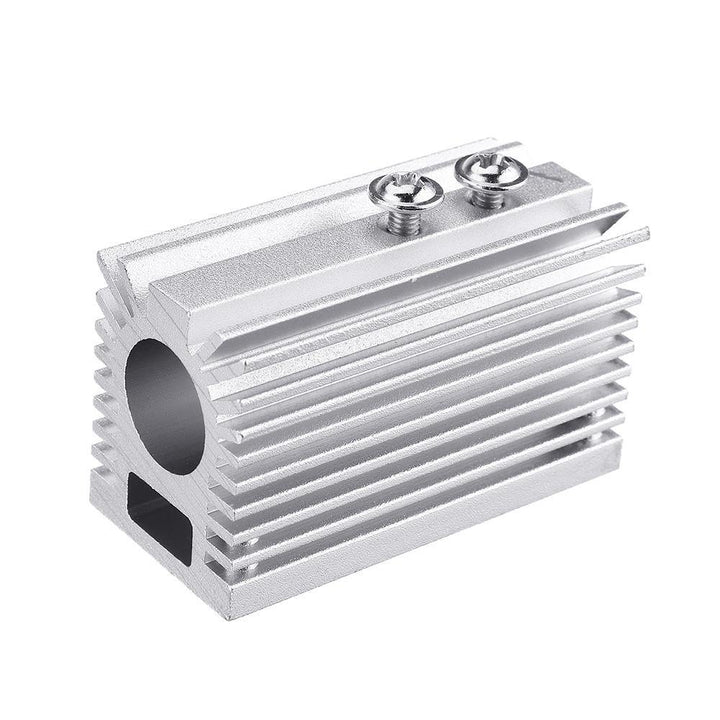 58x22x27mm Silver 12mm Aluminum Heat Sink Groove Fixed Radiator Seat Cooling Heat Sink for 12mm Laser Diode Module - MRSLM