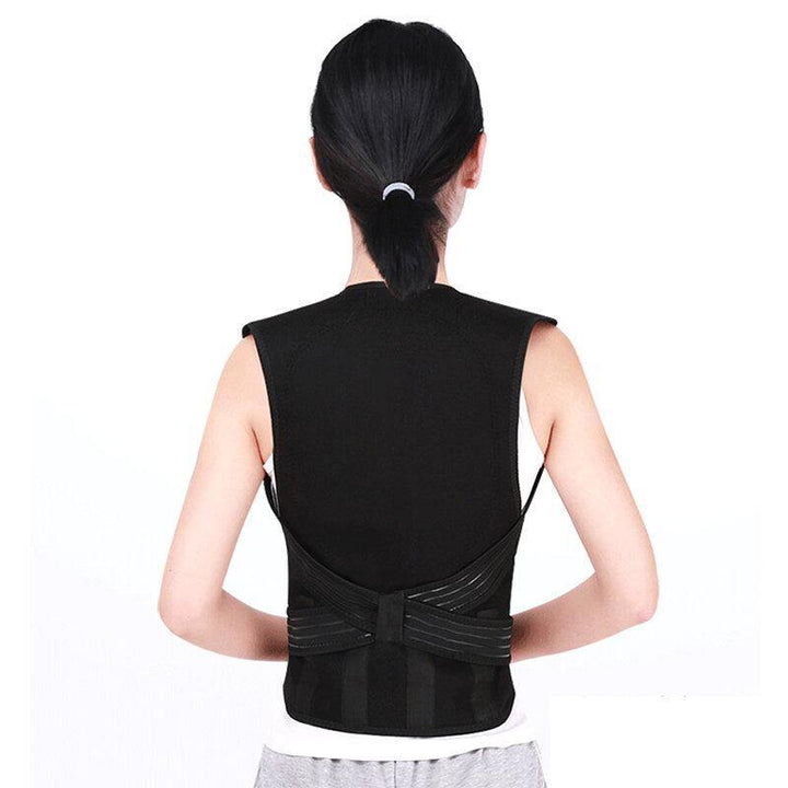 Tourmaline Self Heating Magnetic Therapy Waist Shoulder Back Posture Corrector Spine Support Back Brace Self-heating Vest Belt - MRSLM