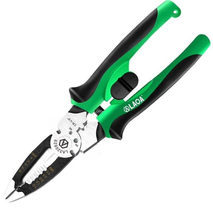 LAOA 9 Inch Multifunction Wire Stripper Cable Cutter Cr-V Steel Electrician Crimping Cutting Wood Screw Hand Tools - MRSLM