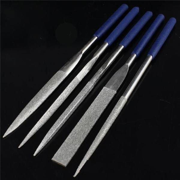 Raitool™ HT03 180mm Ceramic Emery Rasp Needle Diamond Files Cutting Tool 5pcs - MRSLM