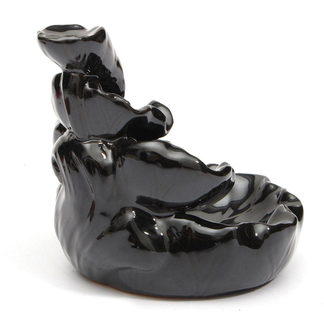 Ceramic Backflow Incense Cone Burner Feng Shui Censer Holder Water Stream Home Fragrant Furnace - MRSLM