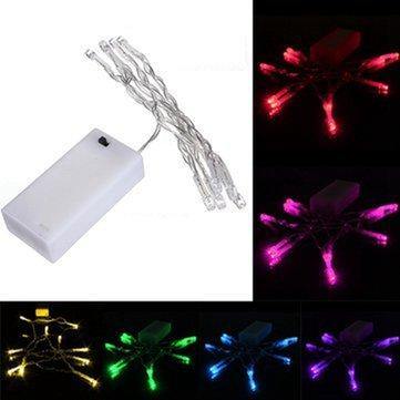 1M 10 LED Battery Powered Christmas Wedding Party String Fairy Light - MRSLM