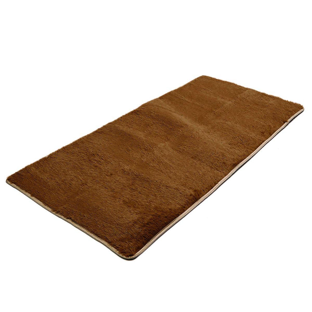 70x140cm Bedroom Living Room Soft Shaggy Anti Slip Carpet Absorbent Mat - MRSLM