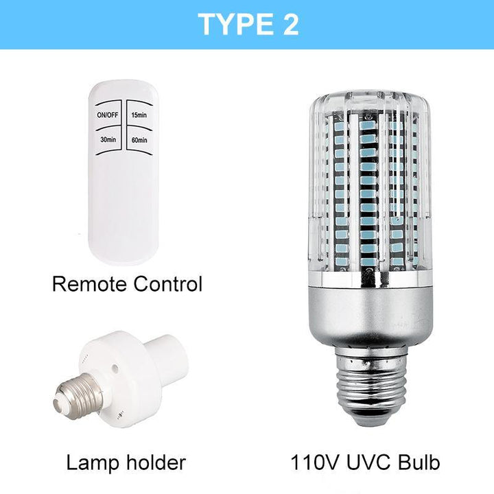 40W E27 130 LED Sterilize UV-C Light Germicidal UV LED Lamp Disinfection Bulb - MRSLM