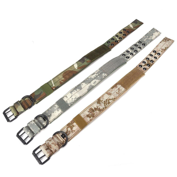 XL Tactical Military Adjustable Dog Training Collar Nylon Leash w/Metal Buckle - MRSLM