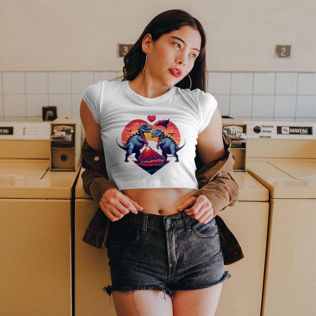 Fantastic Women's Cropped T-Shirt - Animal Cartoon Crop Top - Colorful Cropped Tee - MRSLM