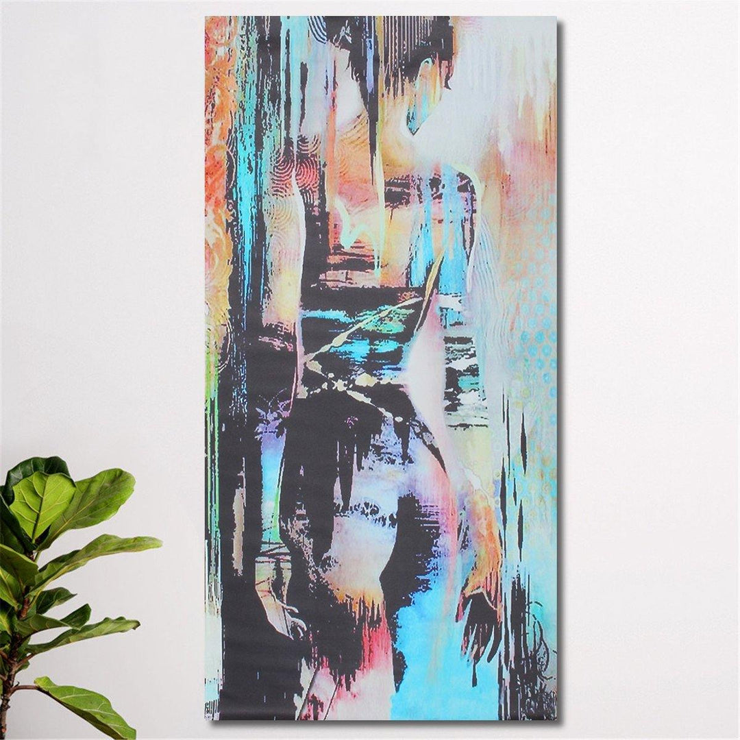 1 Piece Woman Back View Abstract Canvas Print Painting Wall Decorative Print Art Pictures Framed/Frameless Wall Hanging Decorations for Home Office - MRSLM