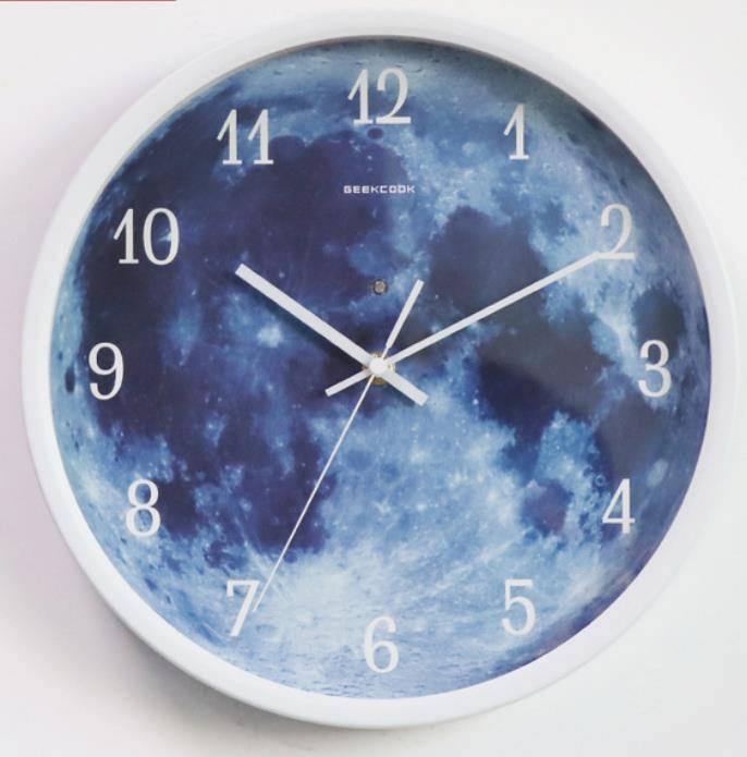 Voice-activated Induction LED Night Light Wall Clock Creative Luminous Wall Clock - MRSLM