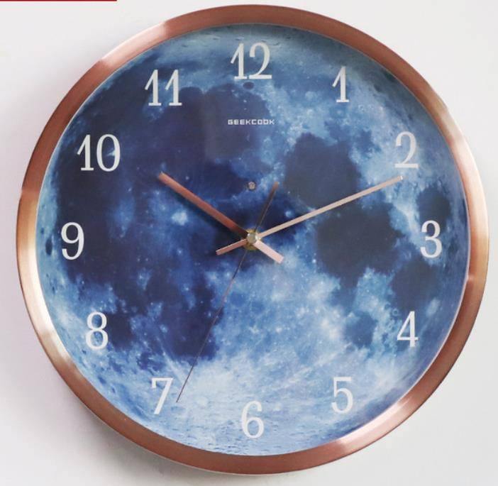 Voice-activated Induction LED Night Light Wall Clock Creative Luminous Wall Clock - MRSLM